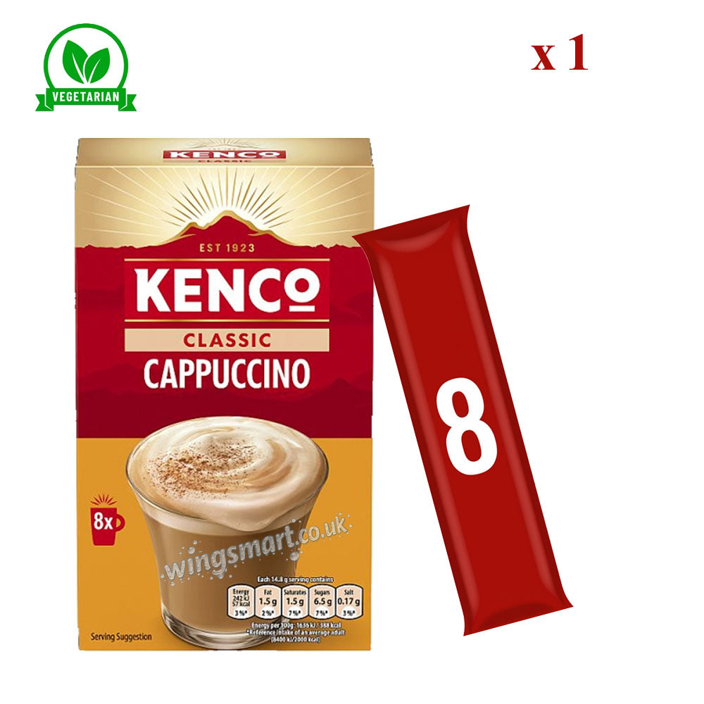 Kenco Instant Coffee 8 Sachets Duo Cappuccino & Latte
