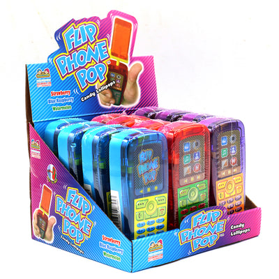 Kidsmania Flip Phone Lollipops – 12 Pack, 30g Each