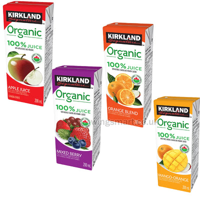 Kirkland Signature Organic Juice Boxes, 40 x 200ml