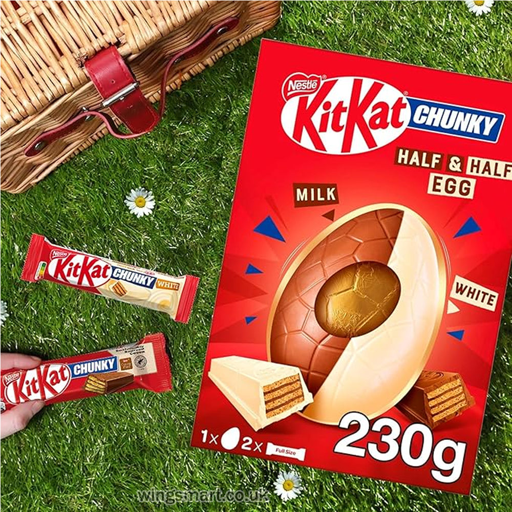 KitKat Chunky Milk & White Chocolate Giant Easter Egg 230g