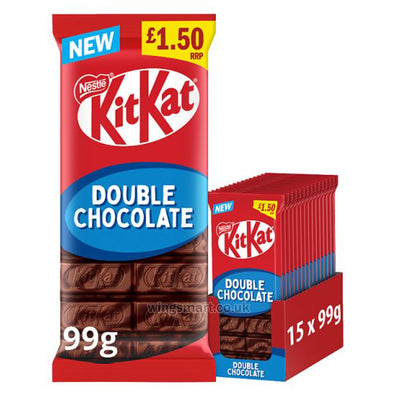 KitKat Double Chocolate Sharing Bar 99g PMP (Pack of 15)