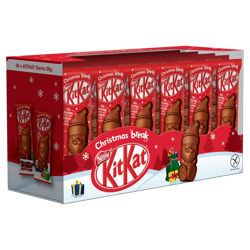 Kit Kat Santa Milk Chocolate Christmas Figure – 29g (30 Pack)
