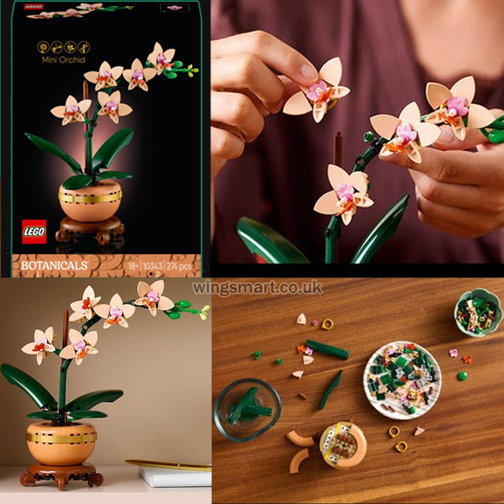 LEGO Botanical Collection 10343 Flowers Mini Orchid Set for Adults