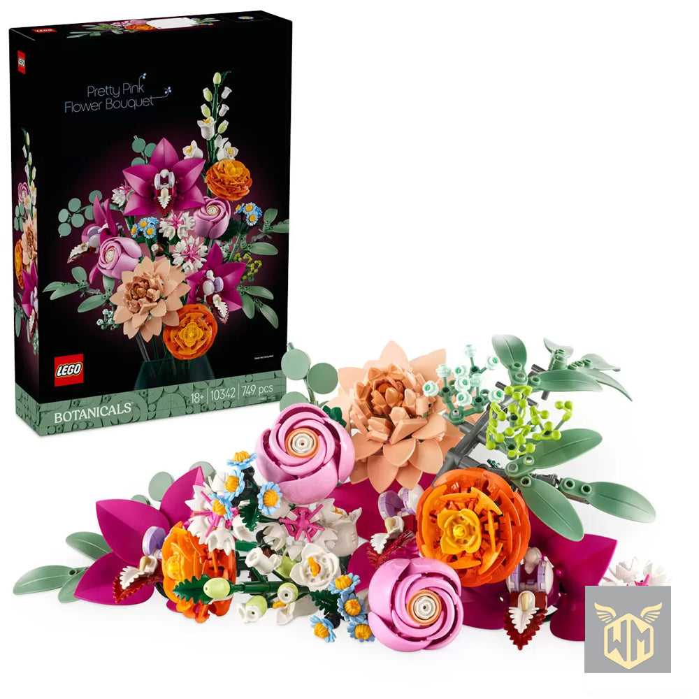 LEGO Botanicals Pretty Pink Flower Bouquet - Model 10342 (18+ Years)