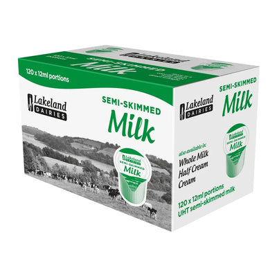 Lakeland Dairies Semi-Skimmed UHT Milk Portions 120 x 12ml