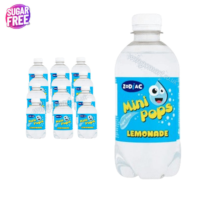Zodiac Mini Pops 330ml Fizzy Drink 12 Bottles – Refreshing Flavours With sugar free