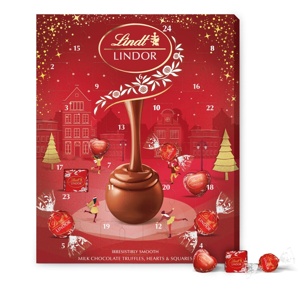 Lindt Lindor Milk Chocolate Christmas Advent Calendar 300g