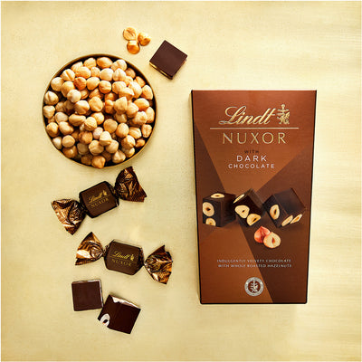 Lindt Nuxor Dark Chocolate and Hazelnuts Gift Box 165g