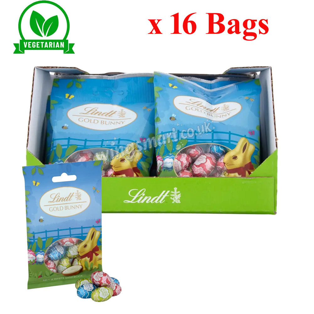 Easter Mini Eggs Assorted Collections Bags – Milk, White & Chocolate Orange Eggs (Full box)