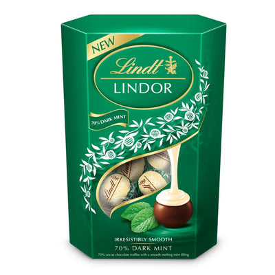 Lindt LINDOR Dark Mint Chocolate Truffles 200g