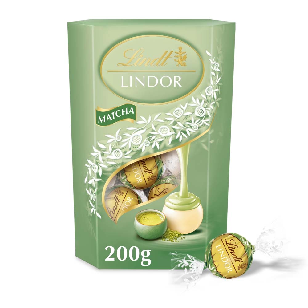 Lindt Lindor Matcha White Chocolate Truffles Box 200g