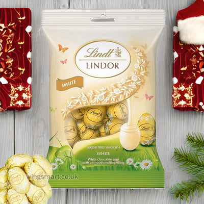 Lindt Lindor White Chocolate Easter Mini Eggs Bag 80g