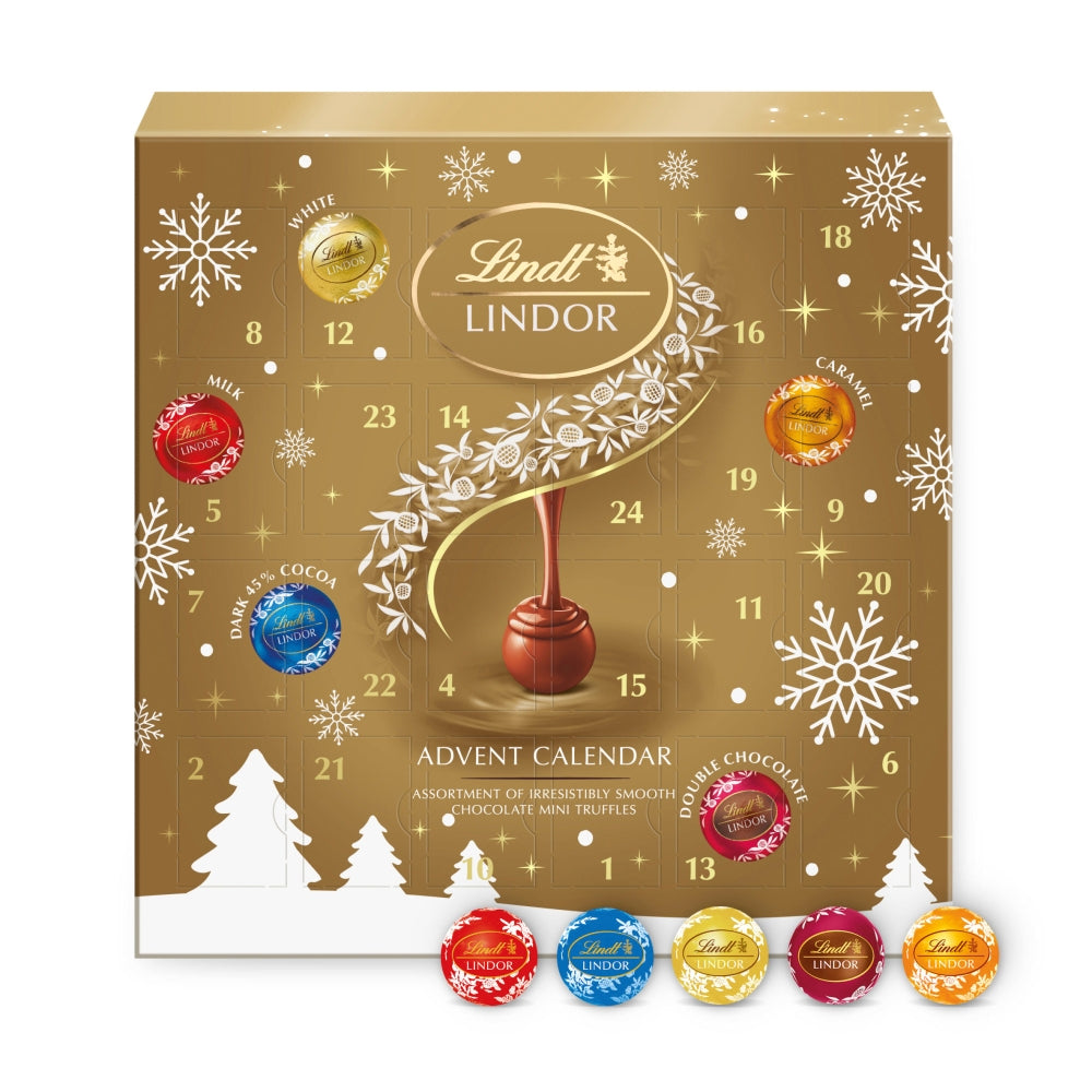 Lindt Lindor Assorted Mini Truffle Advent Calendar 117g