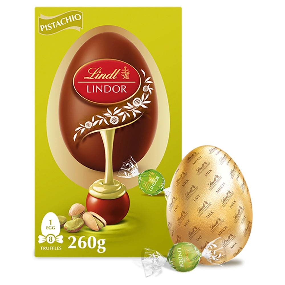 Lindt Lindor Pistachio Chocolate Easter Egg 260g