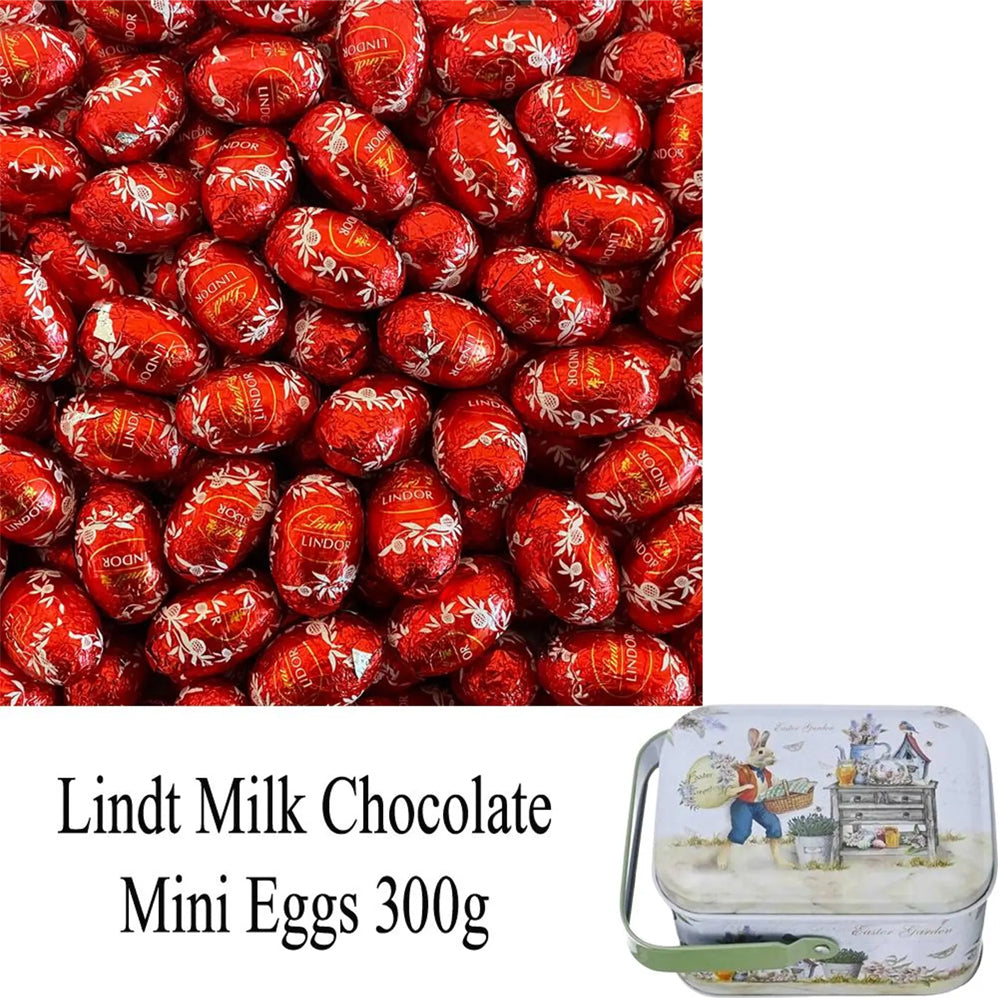 Lindt Milk Chocolate Easter Mini Eggs 300g with Gift Tin
