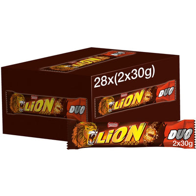 Lion Milk Chocolate Duo Bar 60g (Box of 28)