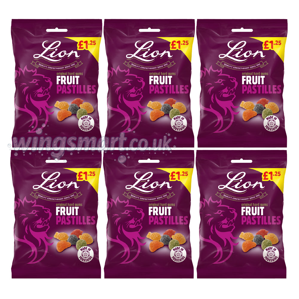 Lion Fruit Pastilles Bag 130g – Juicy Fruity Chews