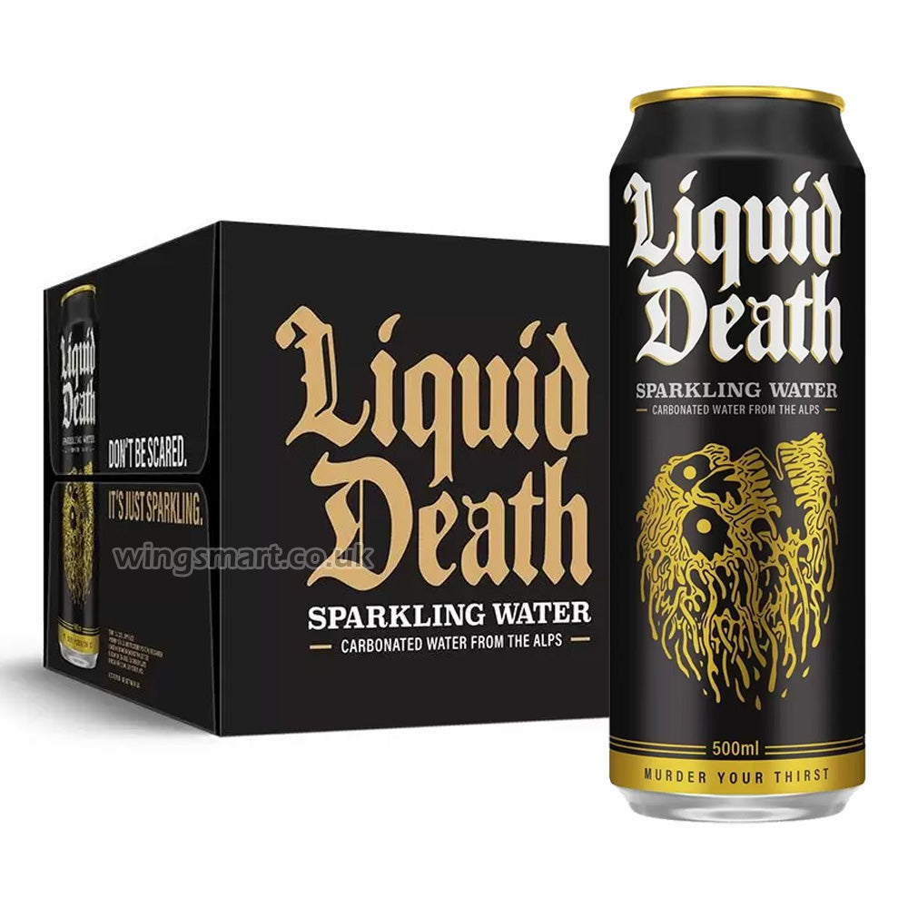 Liquid Death Sparkling Mountain Water Cans 12 x 500ml