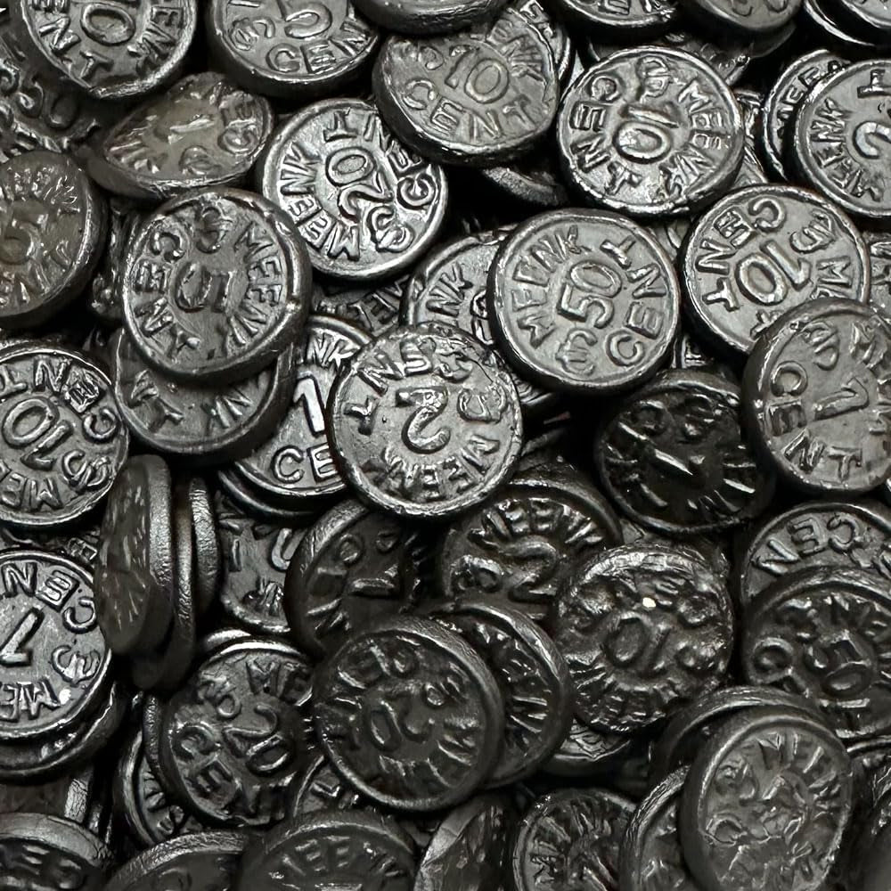 Liquorice Coins Sweet Bag 1kg