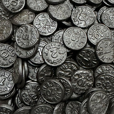 Liquorice Coins Sweet Bag 1kg