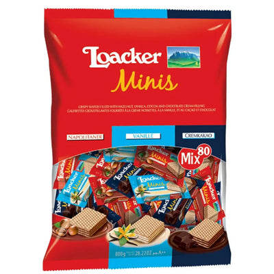 Loacker Mini Mix Crispy Wafer Assortment 800g