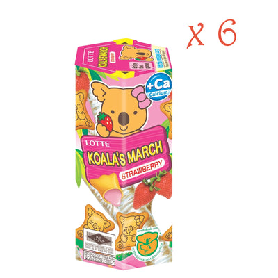 Lotte Koala’s March Cream Filled Biscuits 37g (6 Pack)