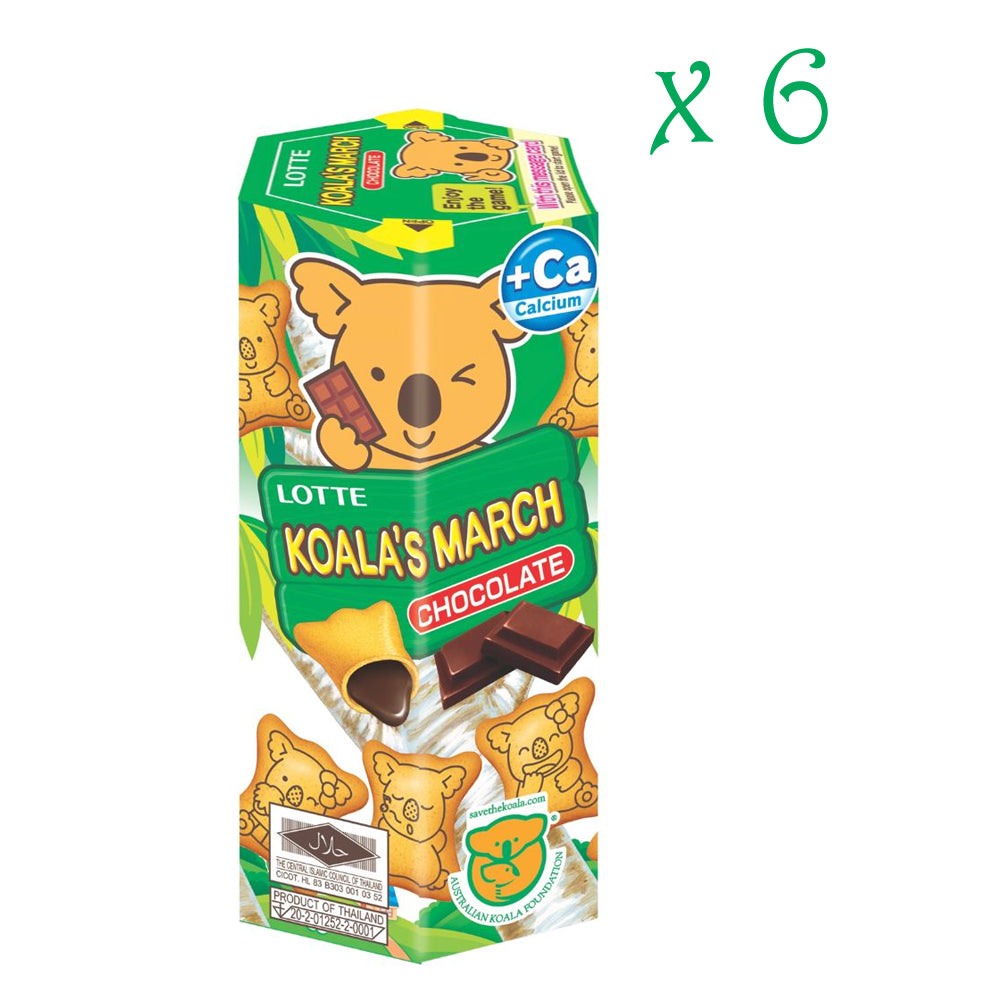 Lotte Koala’s March Cream Filled Biscuits 37g (6 Pack)