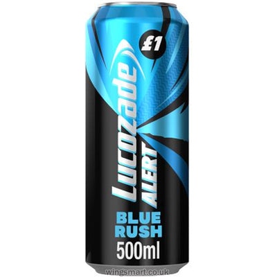 Lucozade Alert Energy Drink Blue Rush 500ml PMP (Pack of 12)