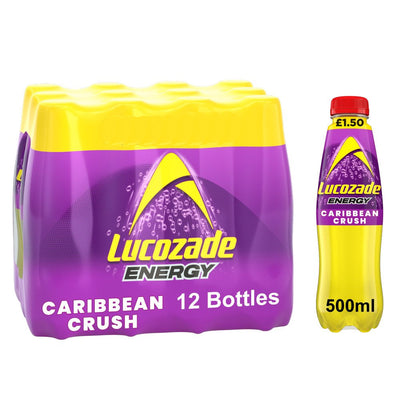 Lucozade Energy Drink Caribbean Crush 12 x 500ml PMP