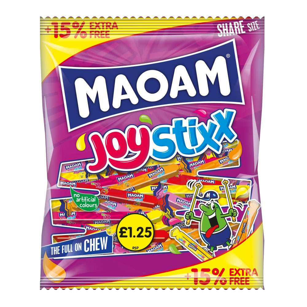 MAOAM Joystixx Fruit & Cola Flavour Chewy Sweets 14 x 161g PMP