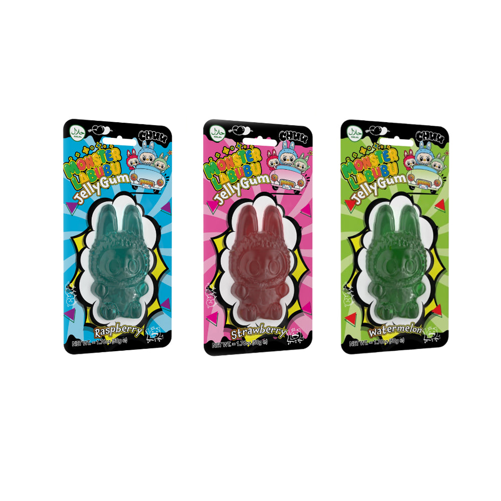 Monster Labubu Jelly Gum Assorted Flavours 50g (12 Packs)