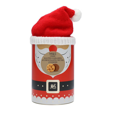 M&S Salted Caramel & Chocolate Chunk Cookies Tin 195g