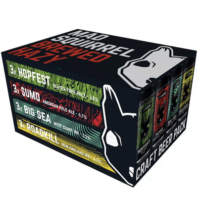 Mad Squirrel Craft Beer Pack, 12 x 440ml