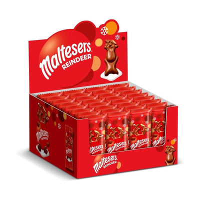 Maltesers Milk Chocolate Reindeers – Honeycomb & Malt Filling (32 x 29g)