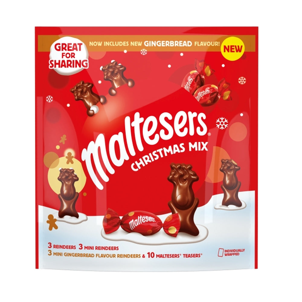 Maltesers Milk Chocolate & Gingerbread Christmas Pouch 240g