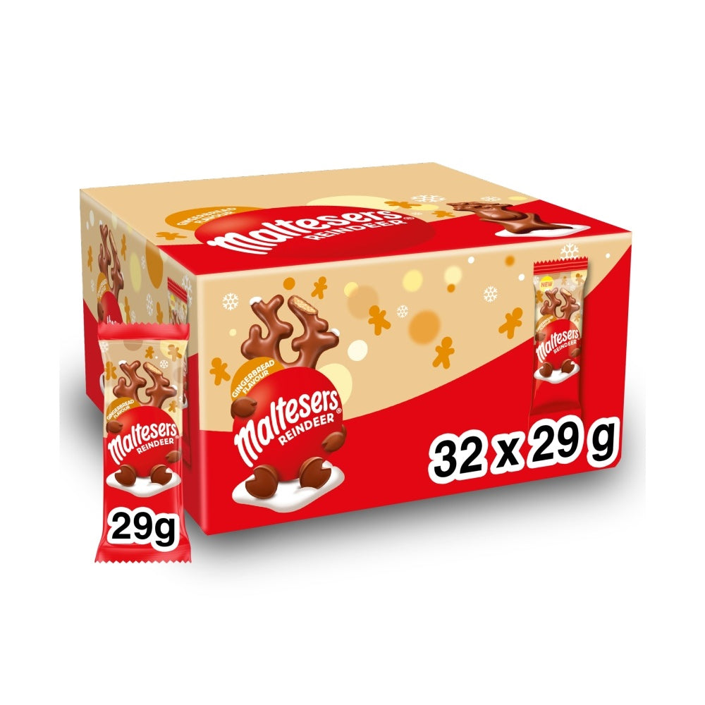 Maltesers Reindeer Gingerbread Chocolate Christmas Treat 29g