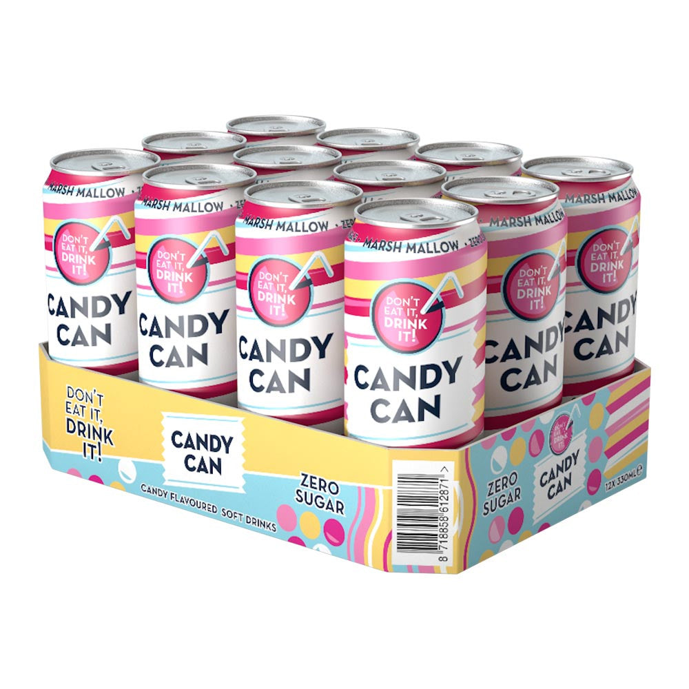 Candy Can Sparkling Marshmallow Zero Sugar 12 x 330ml Cans