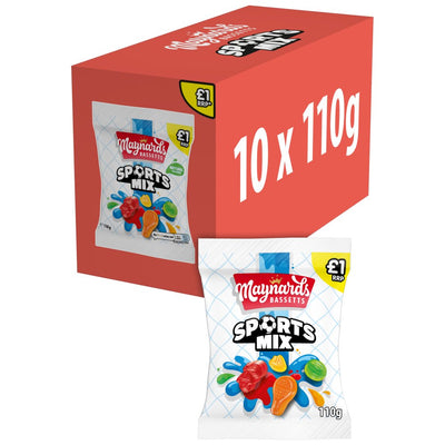 Maynards Bassetts Sports Mix Candy 110g (10 Pack)