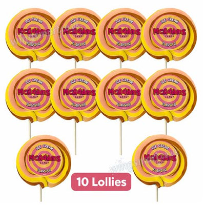 McAdams Ice Cream Wheel Lollipops 10, 20 or 30 Lollies