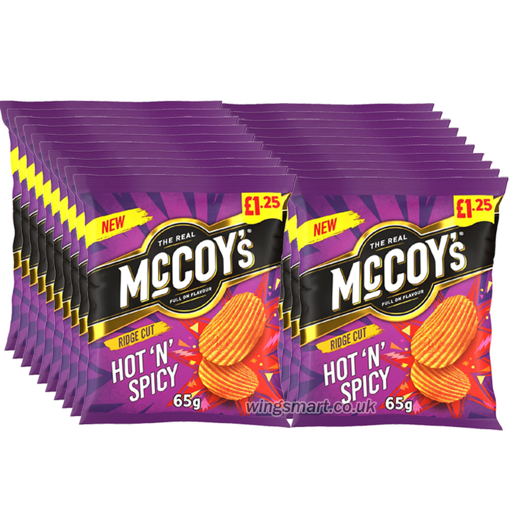 McCoy's Hot 'N' Spicy Sharing Crisps 65g PMP