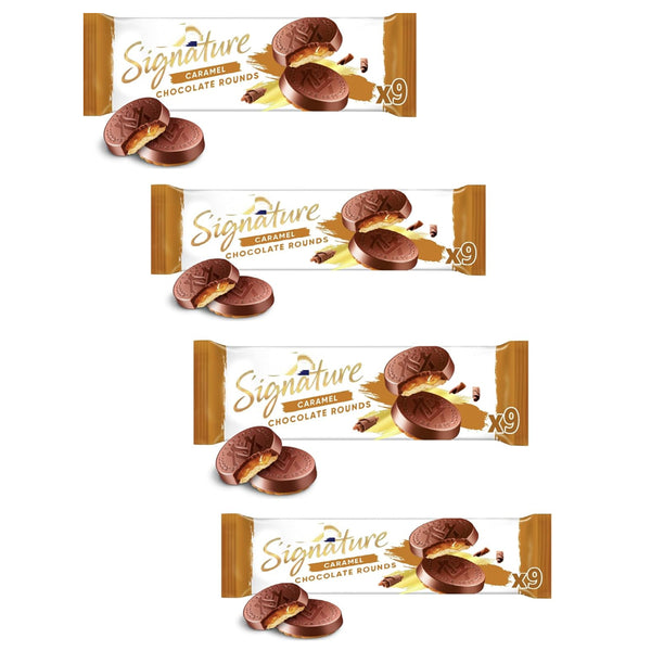 McVitie's Caramel Chocolate Rounds Biscuits 109g – 4 Pack – WingsMart