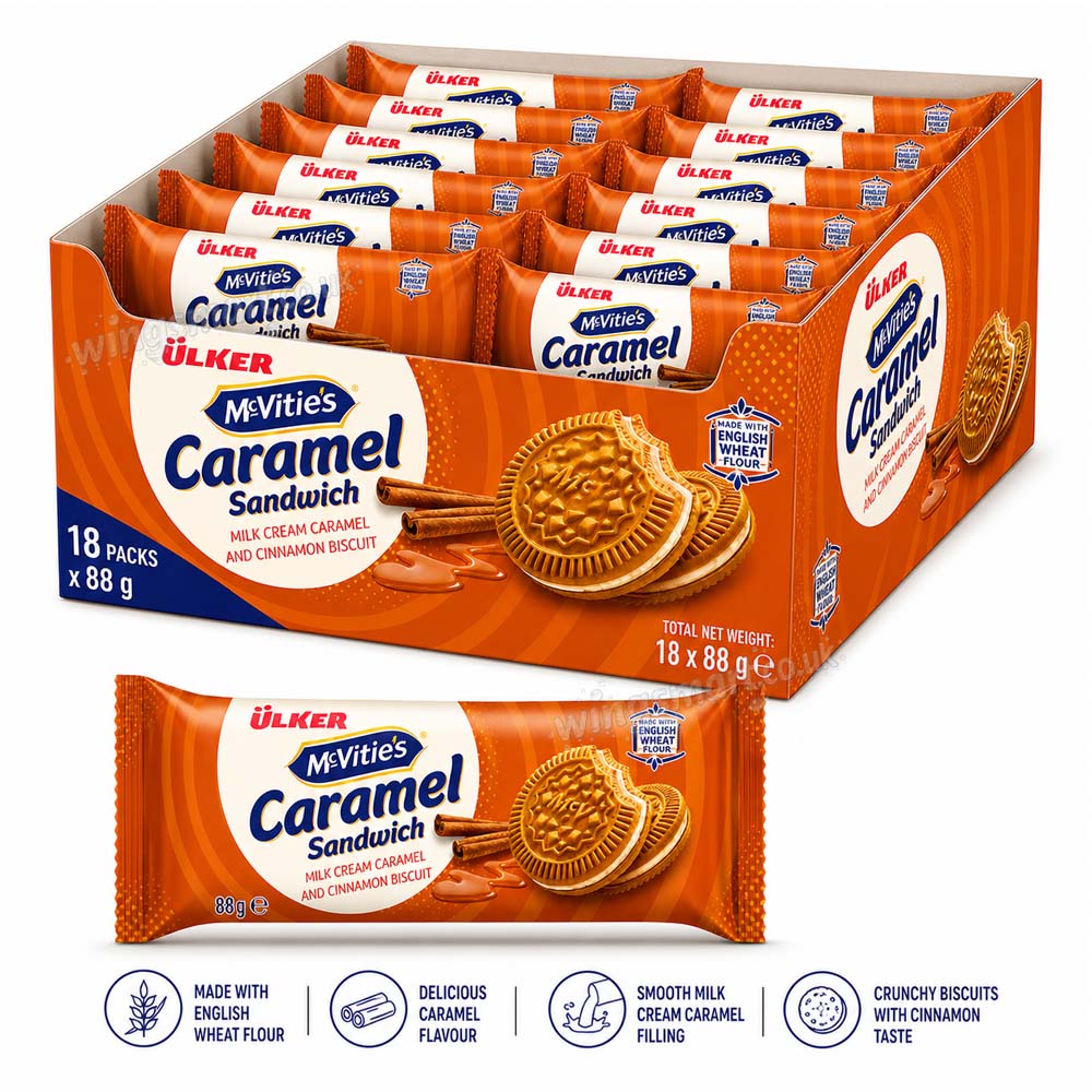 McVitie’s Caramel & Cinnamon Biscuits Ülker 18 x 88g