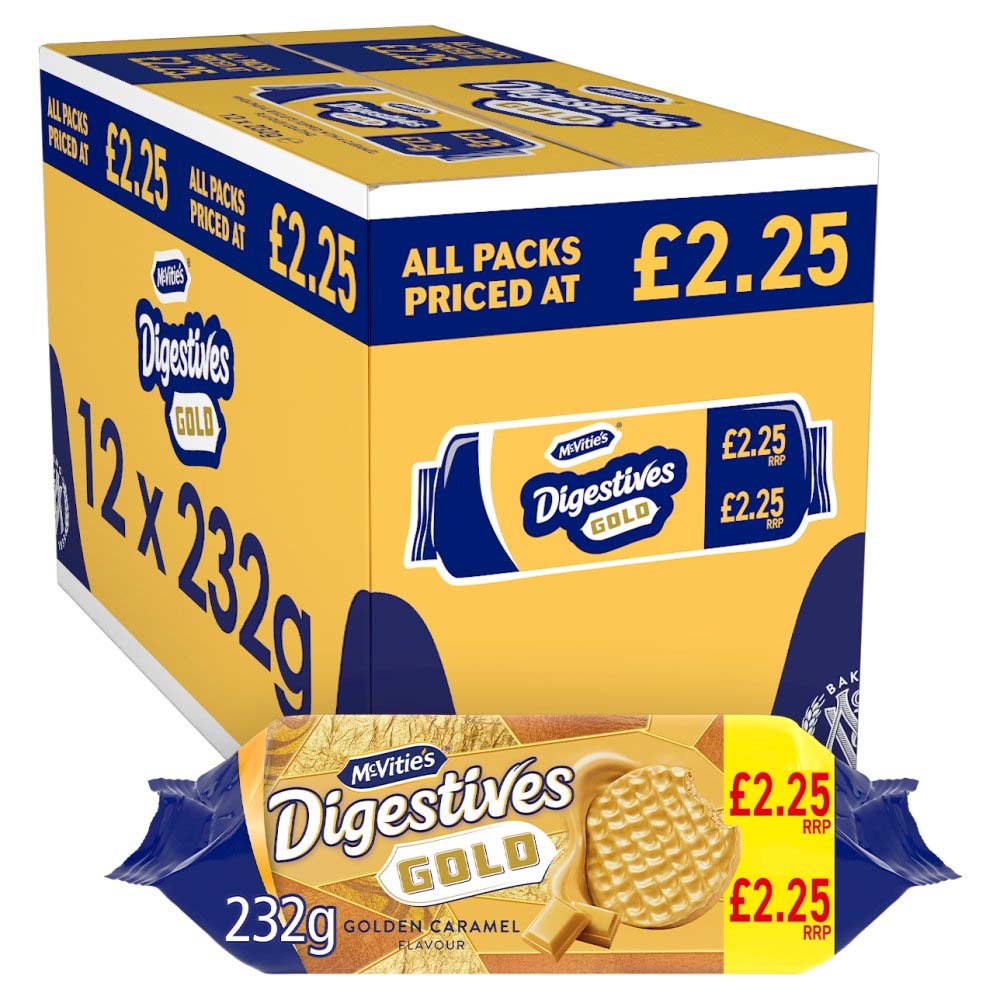McVitie's Gold Digestive Biscuits 232g PMP