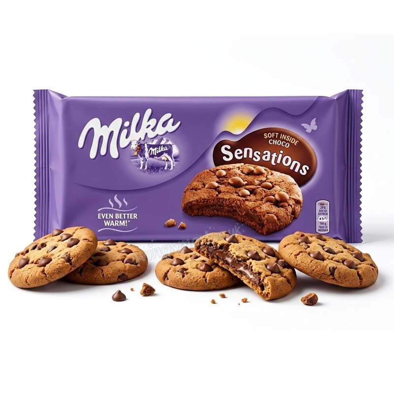 Milka Sensations Soft Choco Cookies 156g (Pack of 12)