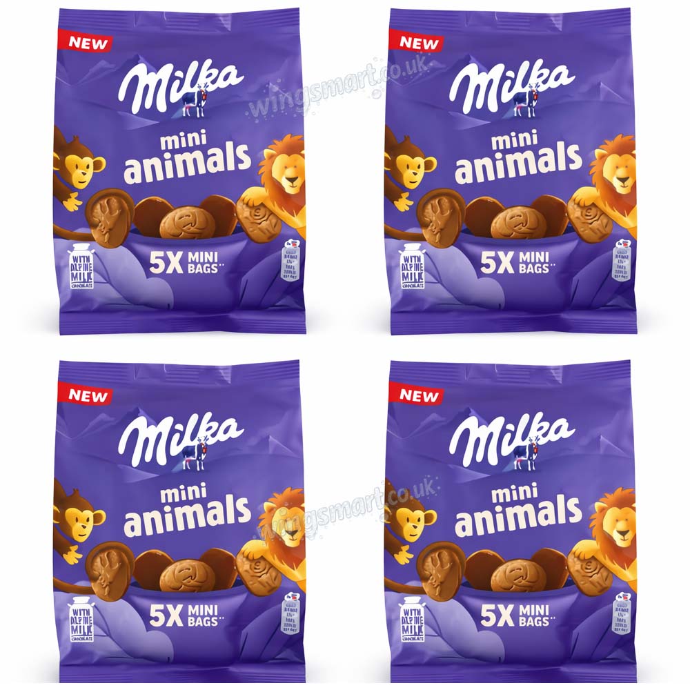 Milka Mini Animals Biscuits – 99.5 g (4‑Pack / 8‑Pack)