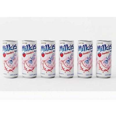 Milkis Strawberry Korean Cream Soda Drink 250ml | 6 or 12 Cans
