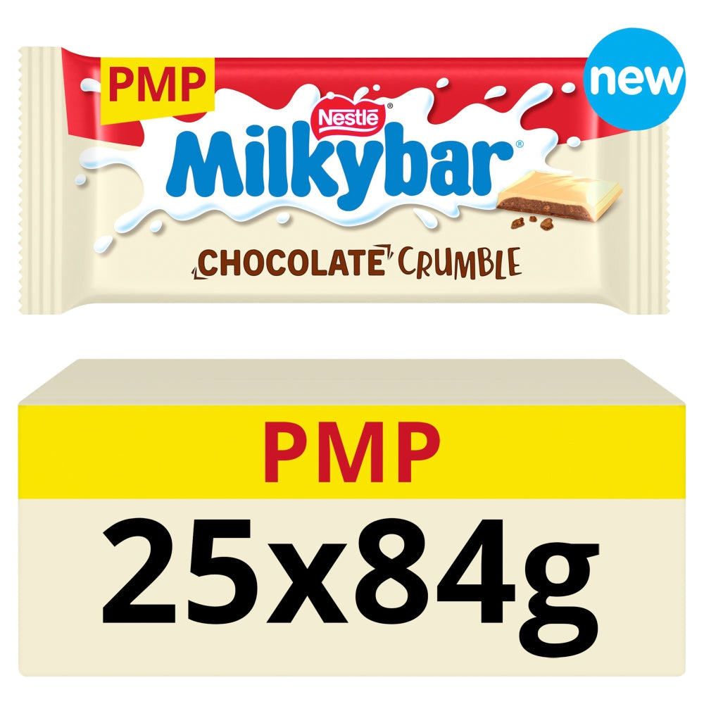 Milkybar Chocolate Crumble White Chocolate Bar 84g PMP