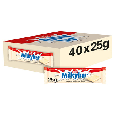 Milkybar White Chocolate Bar 25g (Full Box) - WingsMart