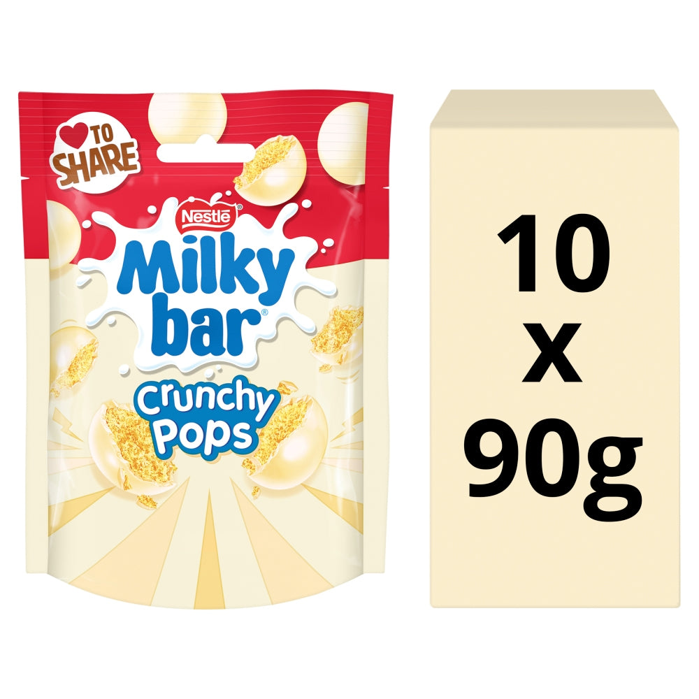 Milkybar Crunchy Pops White Chocolate Sharing Bag 90g