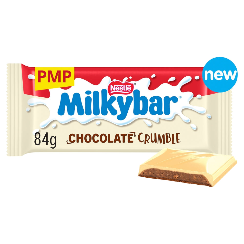 Milkybar Chocolate Crumble White Chocolate Bar 84g PMP
